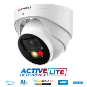 DHIPD40/28LRW-MS SPRO 4MP IP Turret Active Deterrence White