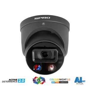 SPRO Smart Dual Illumination Active Deterrence DHIPD50/28LRG/30-D-V4 Grey